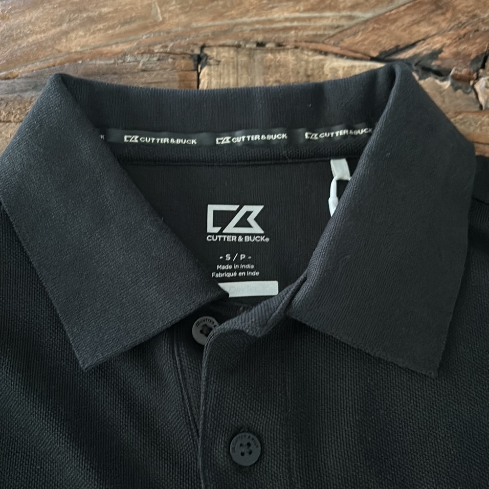 Cutter & Buck black s/s polo shirt from National Corvette Museum size S NWT - Picture 8 of 14